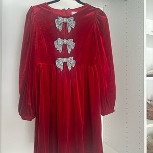 Sugarlips Red Dress with Silver Accents